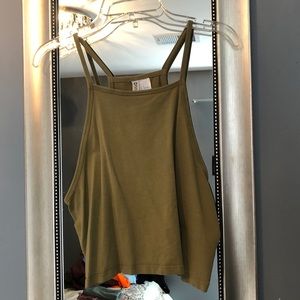 Olive Crop Top